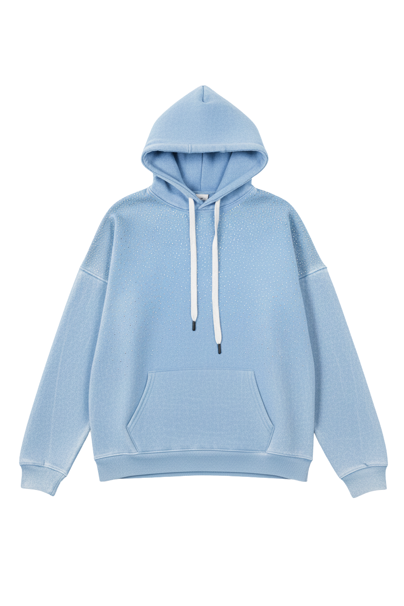 Stonewashed Hoodie with a Twist.