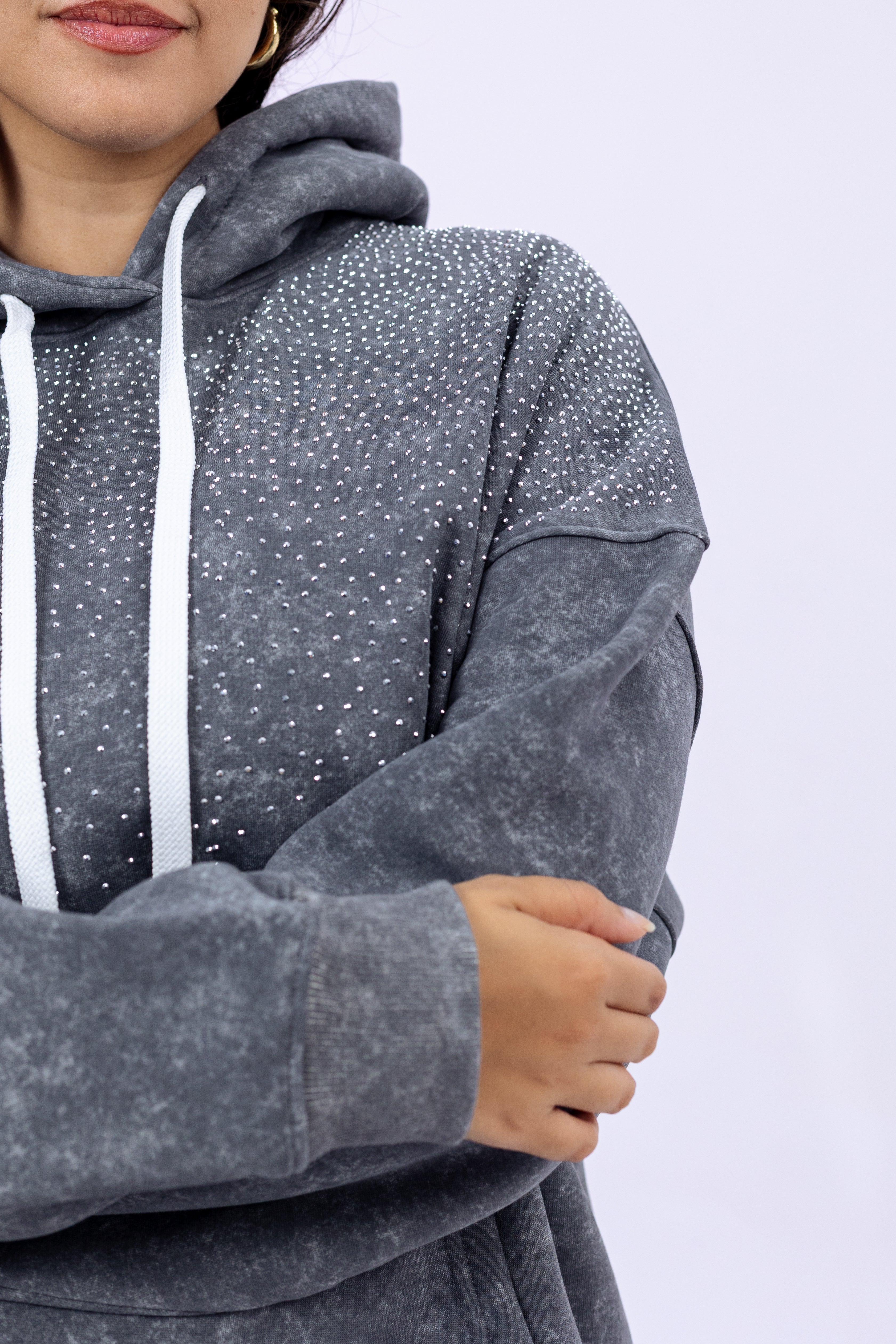 Stonewashed Hoodie with a Twist.