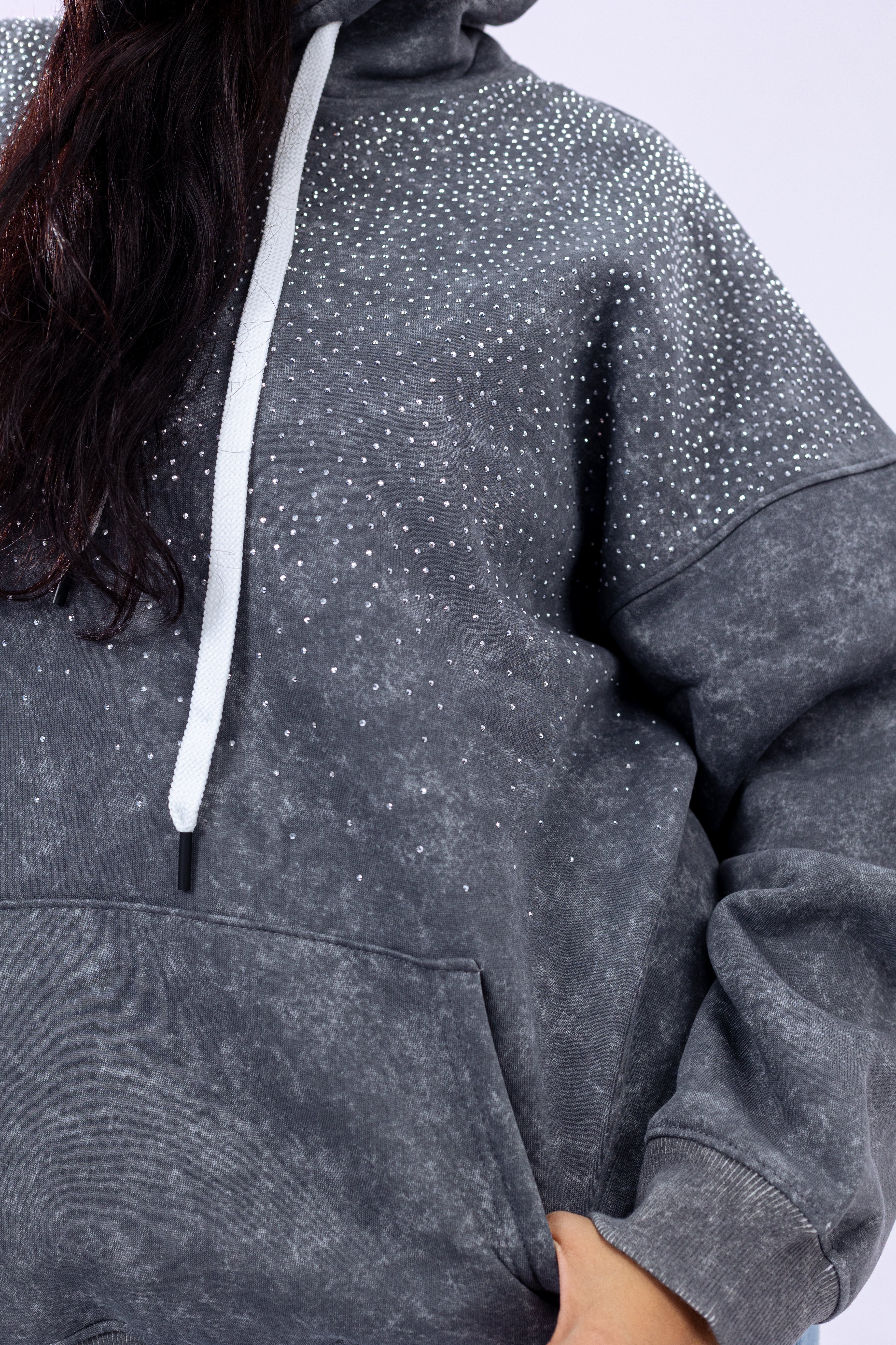 Stonewashed Hoodie with a Twist.