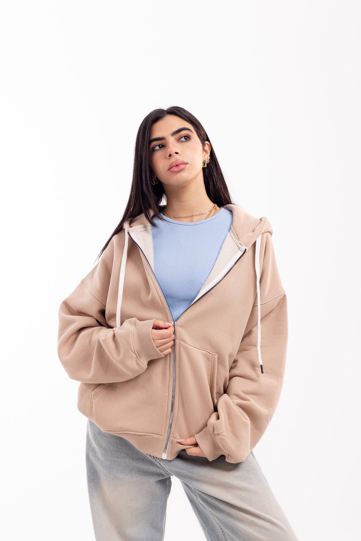 Zip-Up Hoodie.