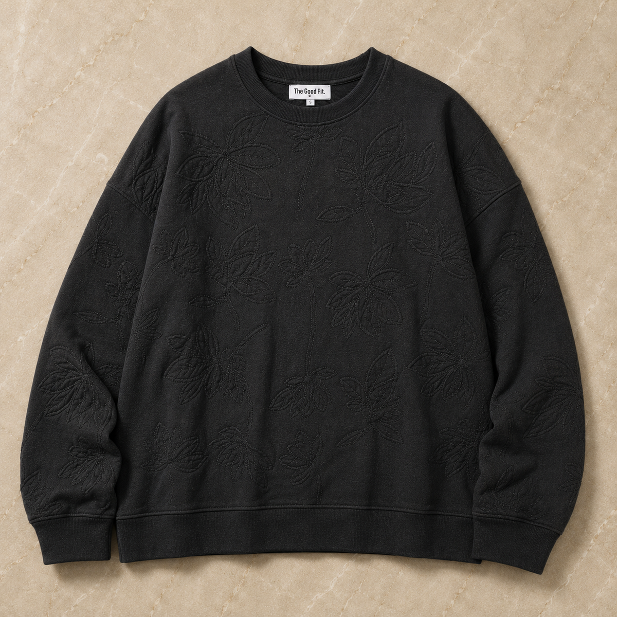 Floral Embroidered Sweatshirt.