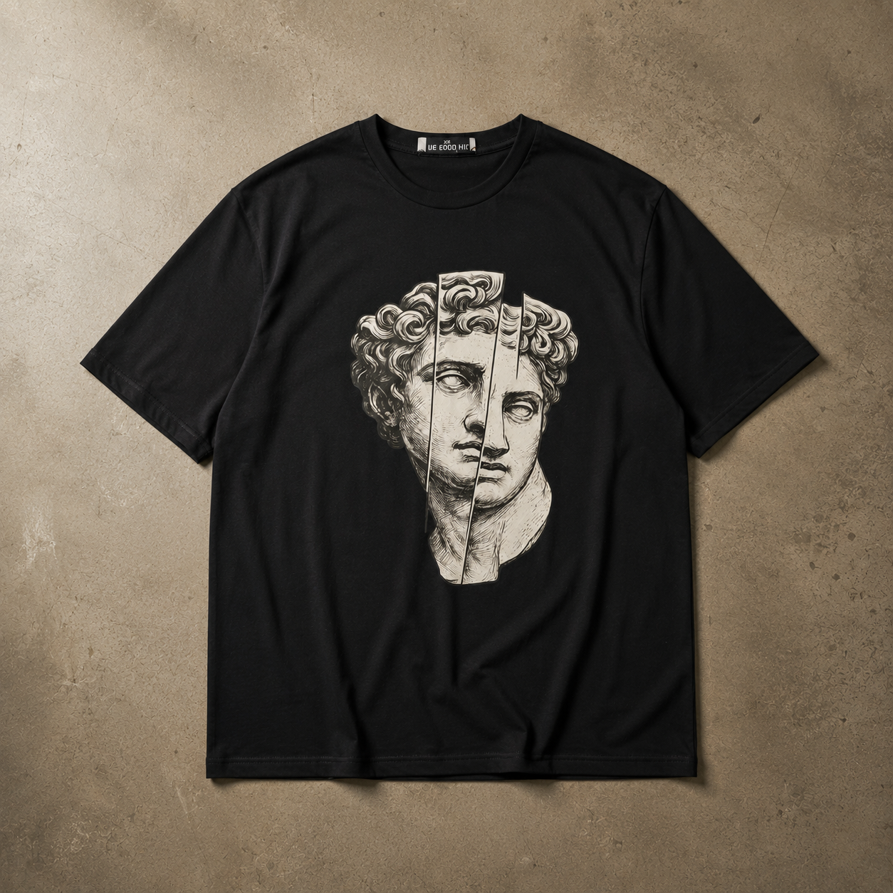 Lightweight Oversized Roman Print Shirt.