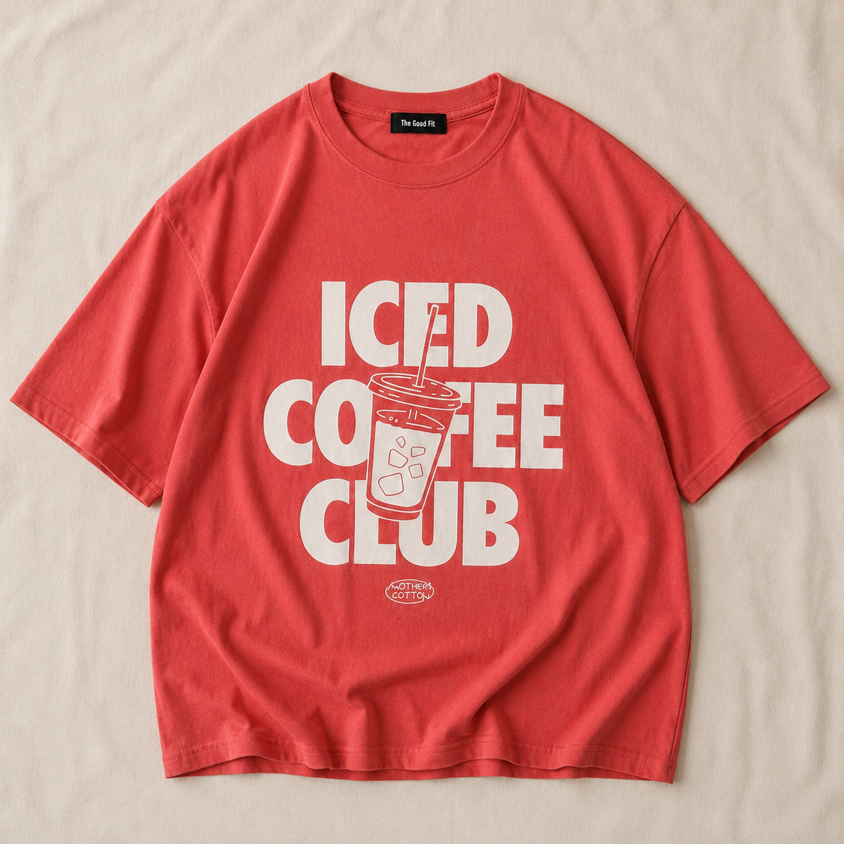 Lightweight Oversized Iced Print T-Shirt.