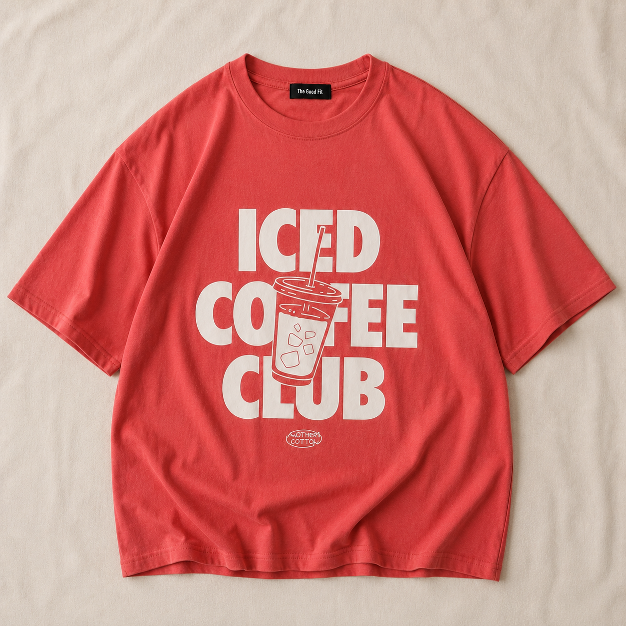 Lightweight Oversized Iced Print T-Shirt.