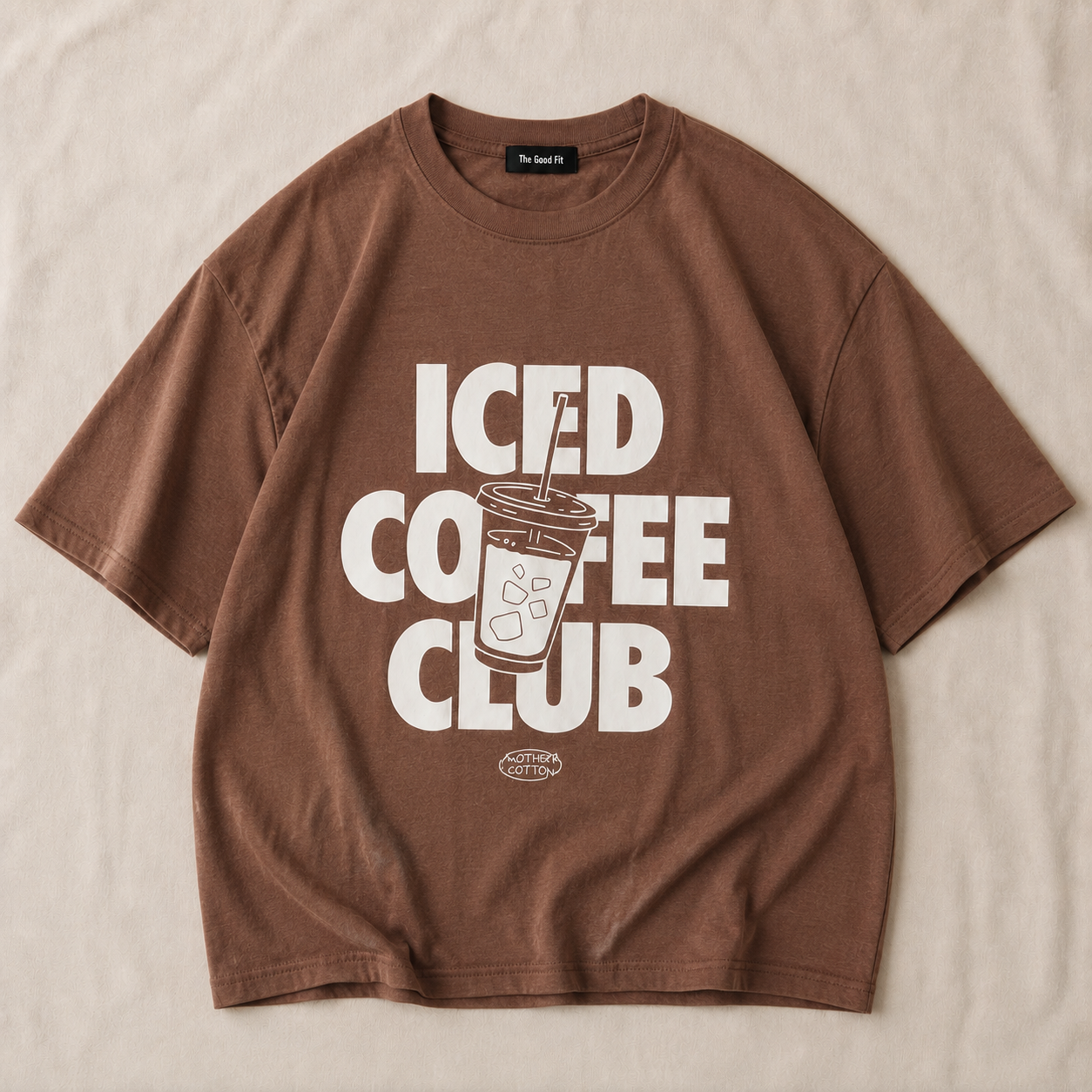 Lightweight Oversized Iced Print T-Shirt.