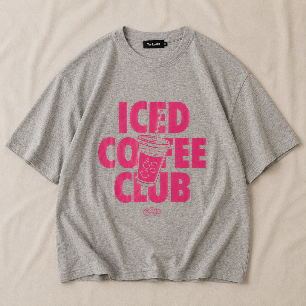 Lightweight Oversized Iced Print T-Shirt.