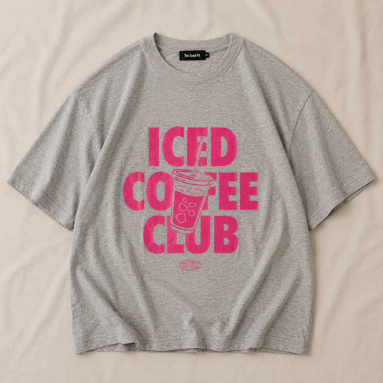Lightweight Oversized Iced Print T-Shirt.