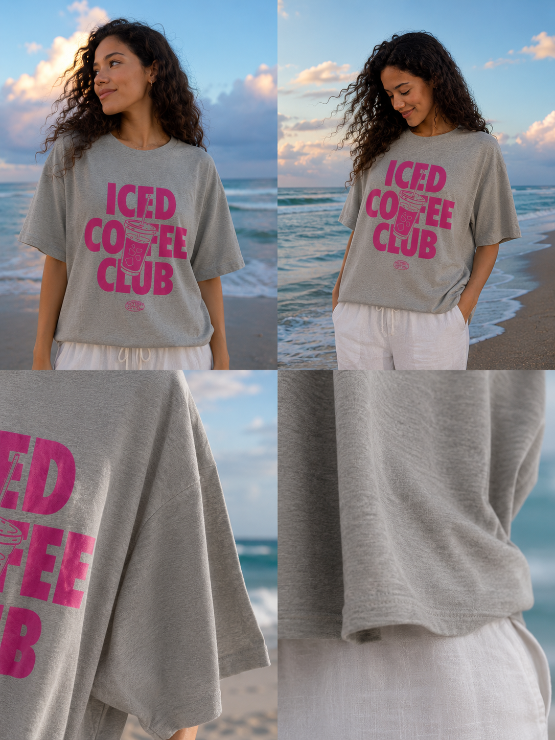 Lightweight Oversized Iced Print T-Shirt.
