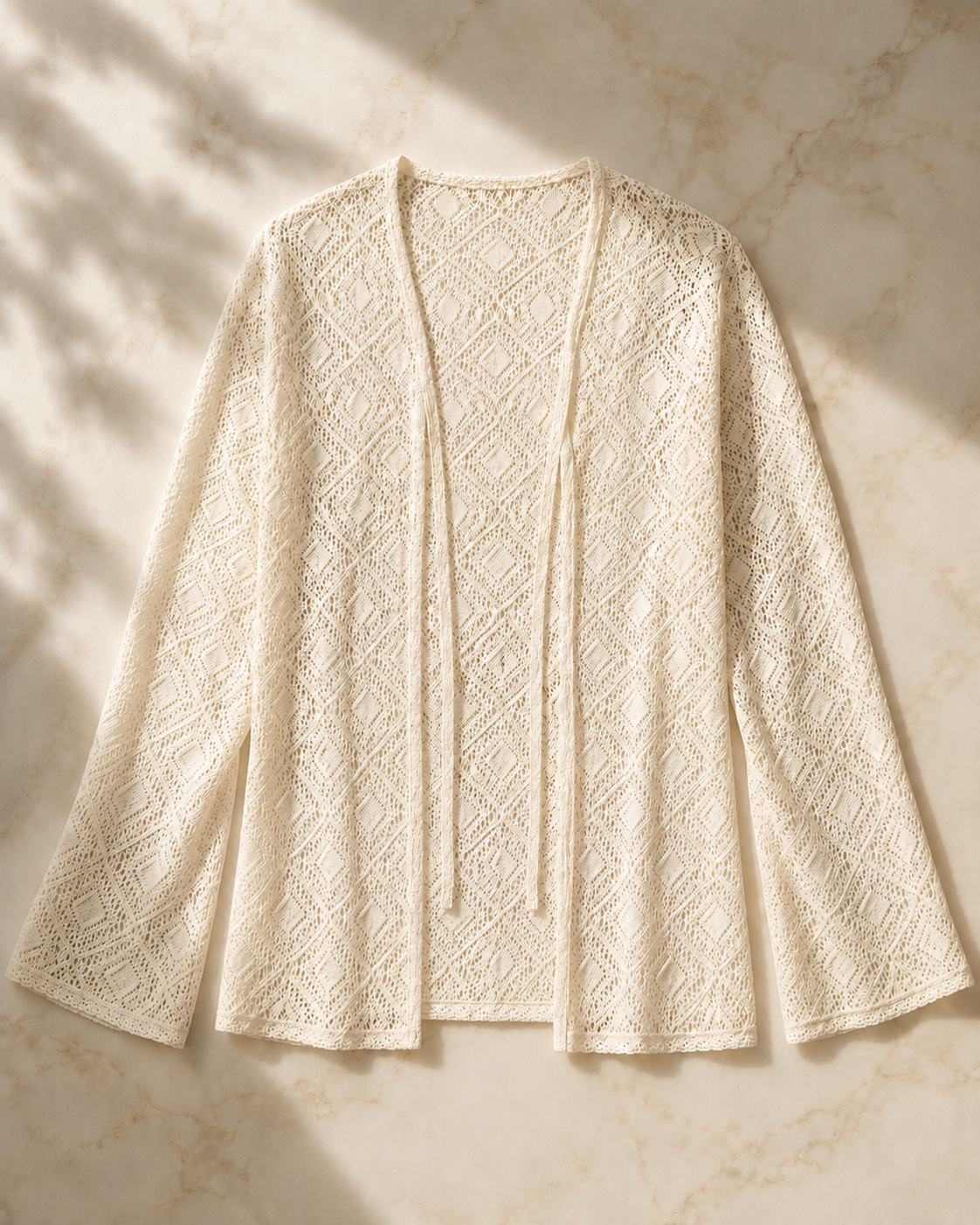 Open-Knit Cardigan.