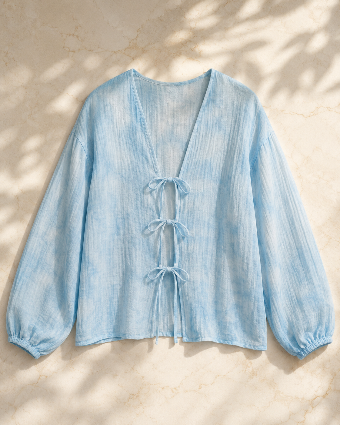 Ribbon Tie Blouse.