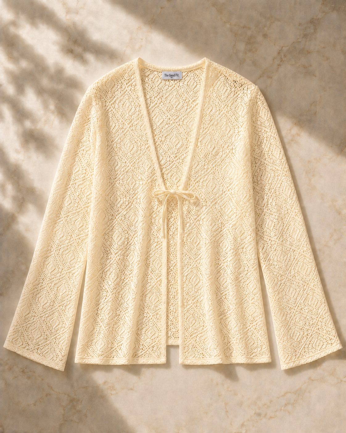 Open-Knit Cardigan.