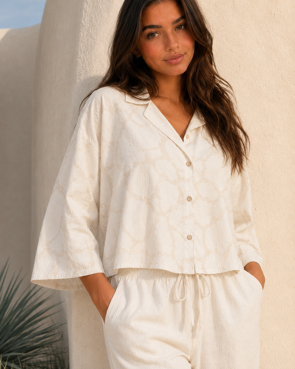 Tonal Detail Shirt.