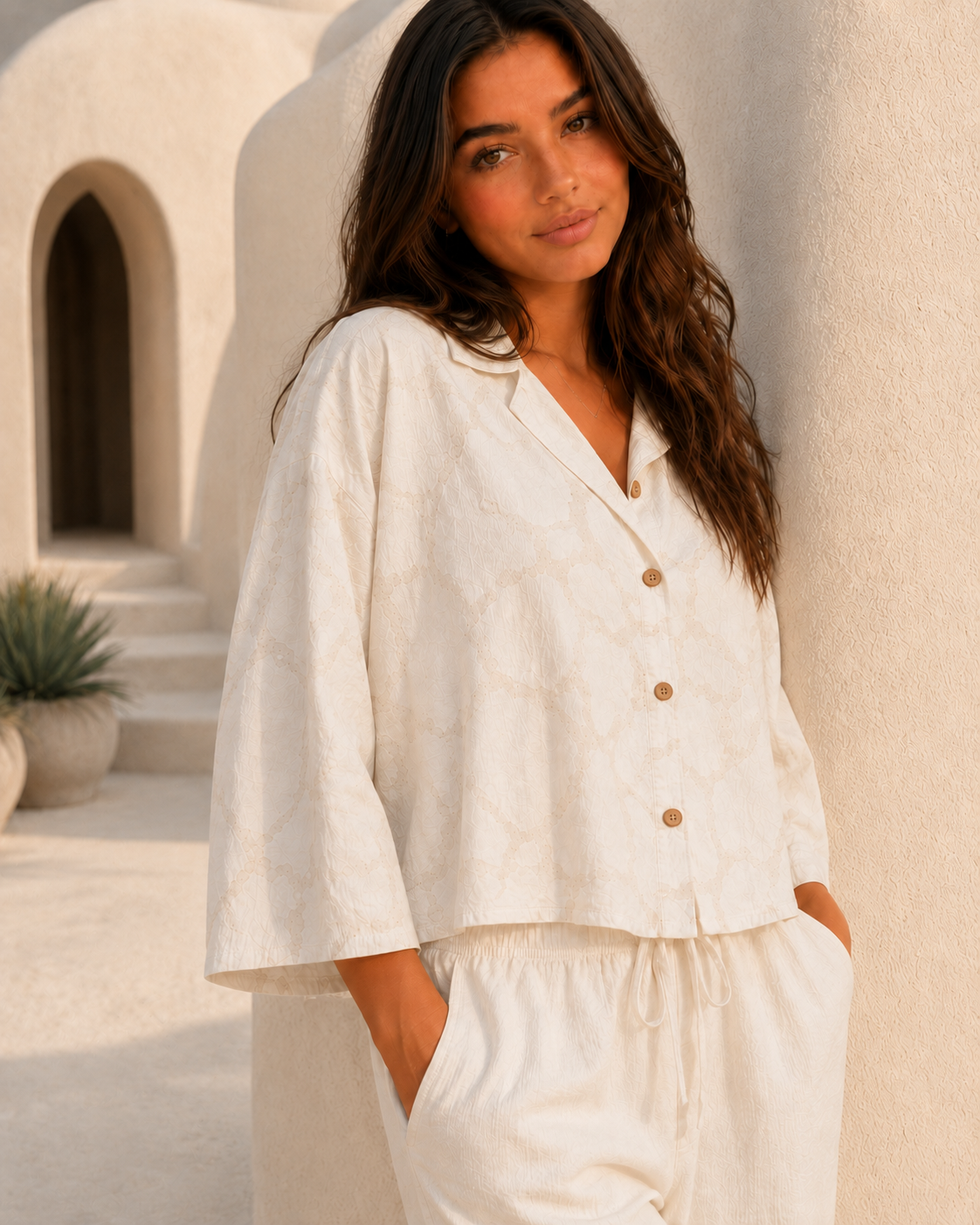 Tonal Detail Shirt.