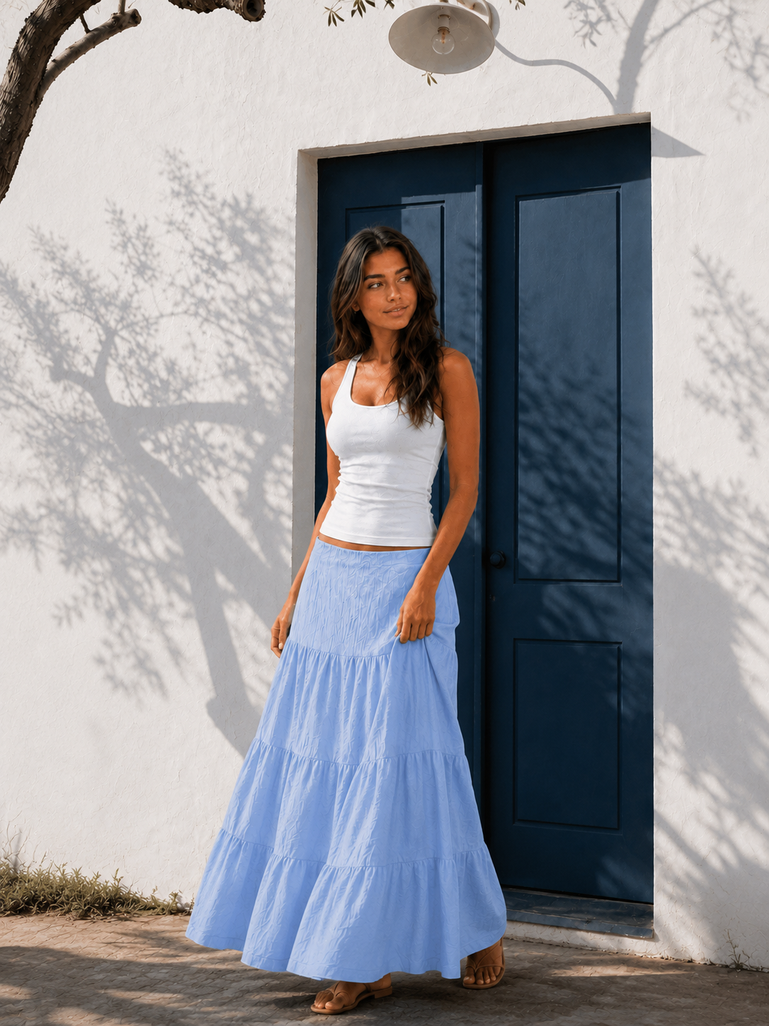 Layered Maxi Skirt.