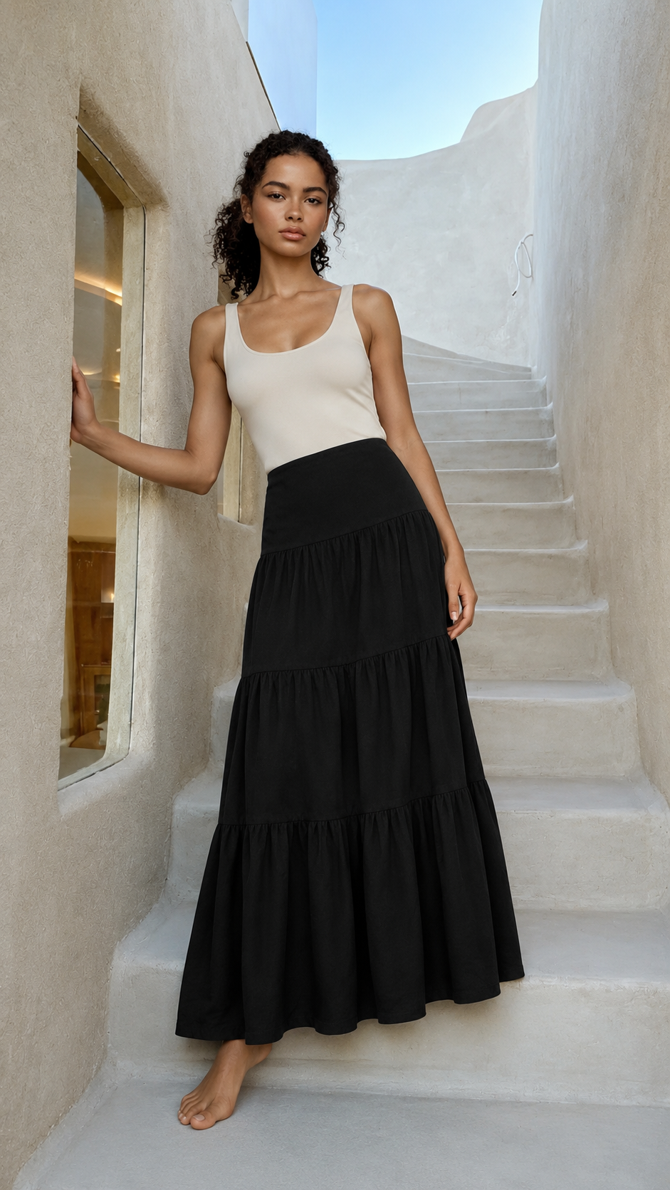 Layered Maxi Skirt.