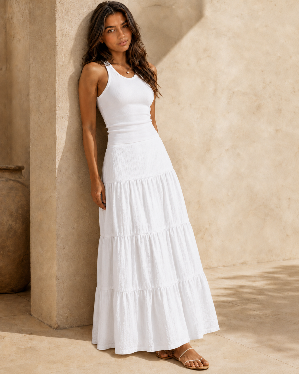 Layered Maxi Skirt.