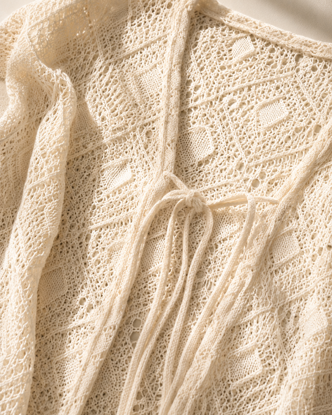 Open-Knit Cardigan.