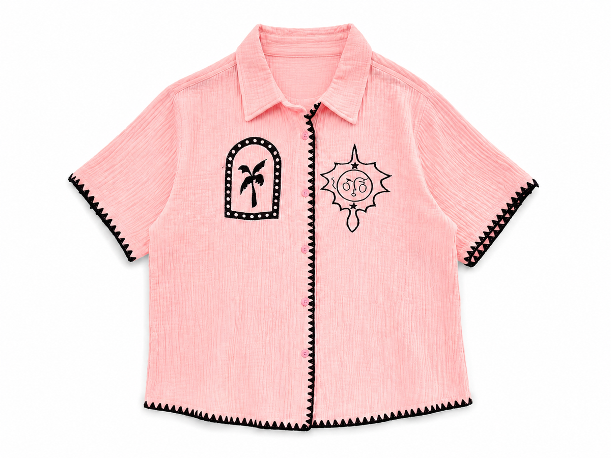 Coastal Embroidered Shirt.