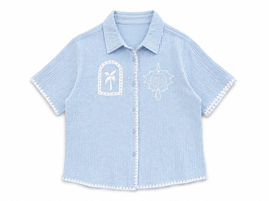 Coastal Embroidered Shirt.