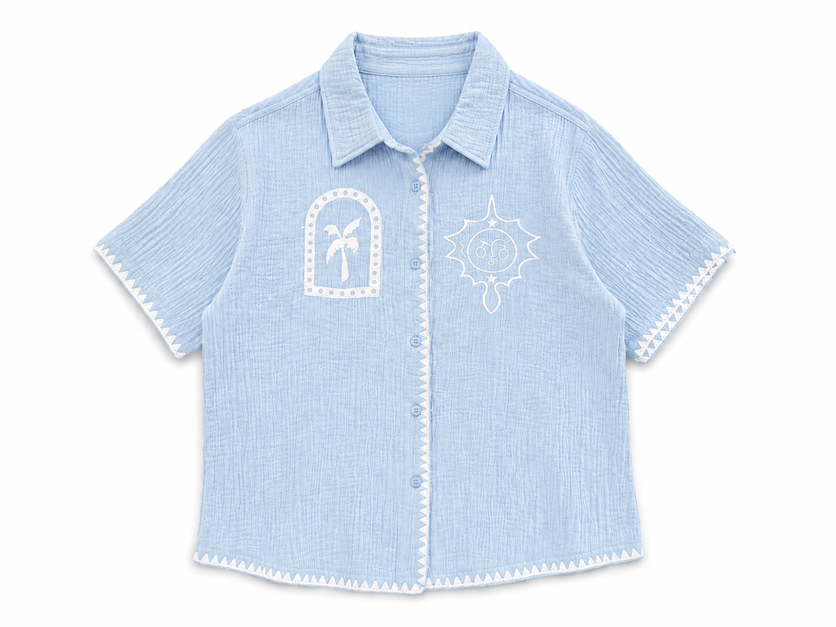 Coastal Embroidered Shirt.
