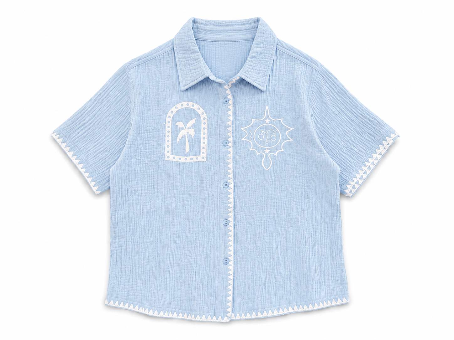 Coastal Embroidered Shirt.