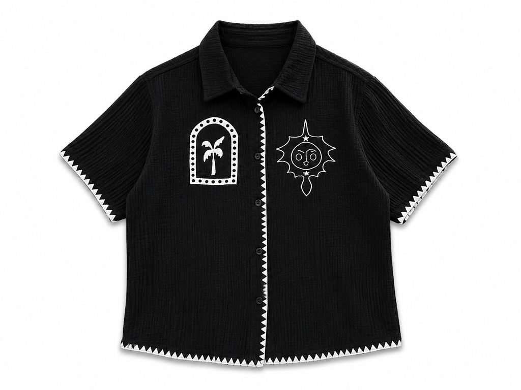 Coastal Embroidered Shirt.