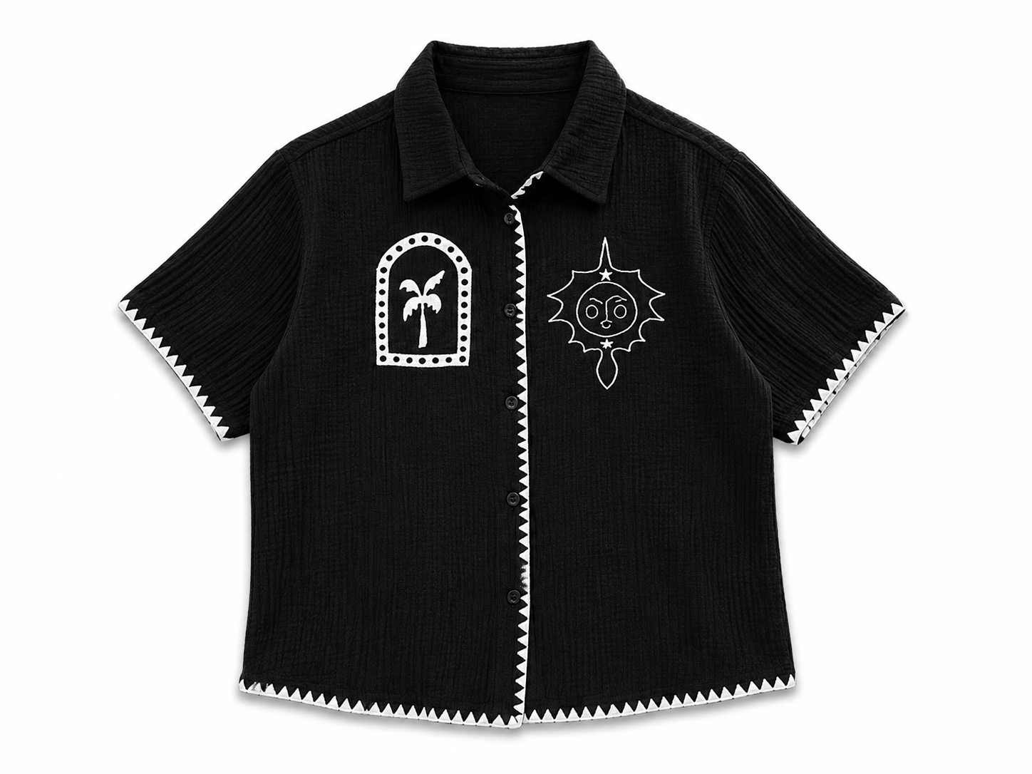 Coastal Embroidered Shirt.