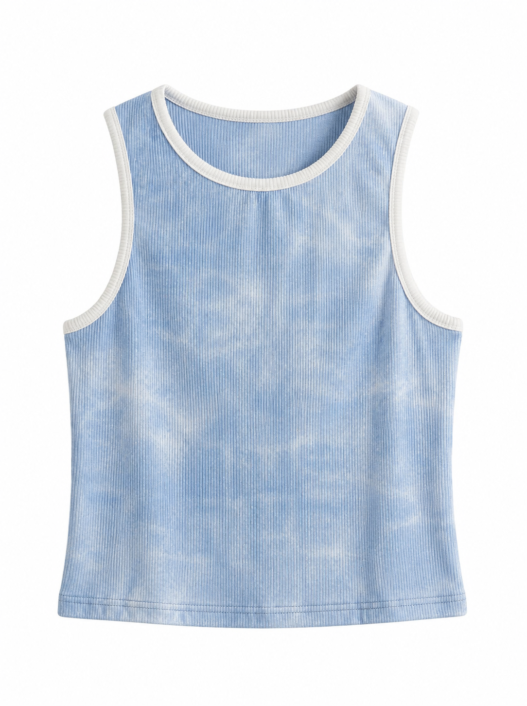 Stonewashed Ribbed Top.
