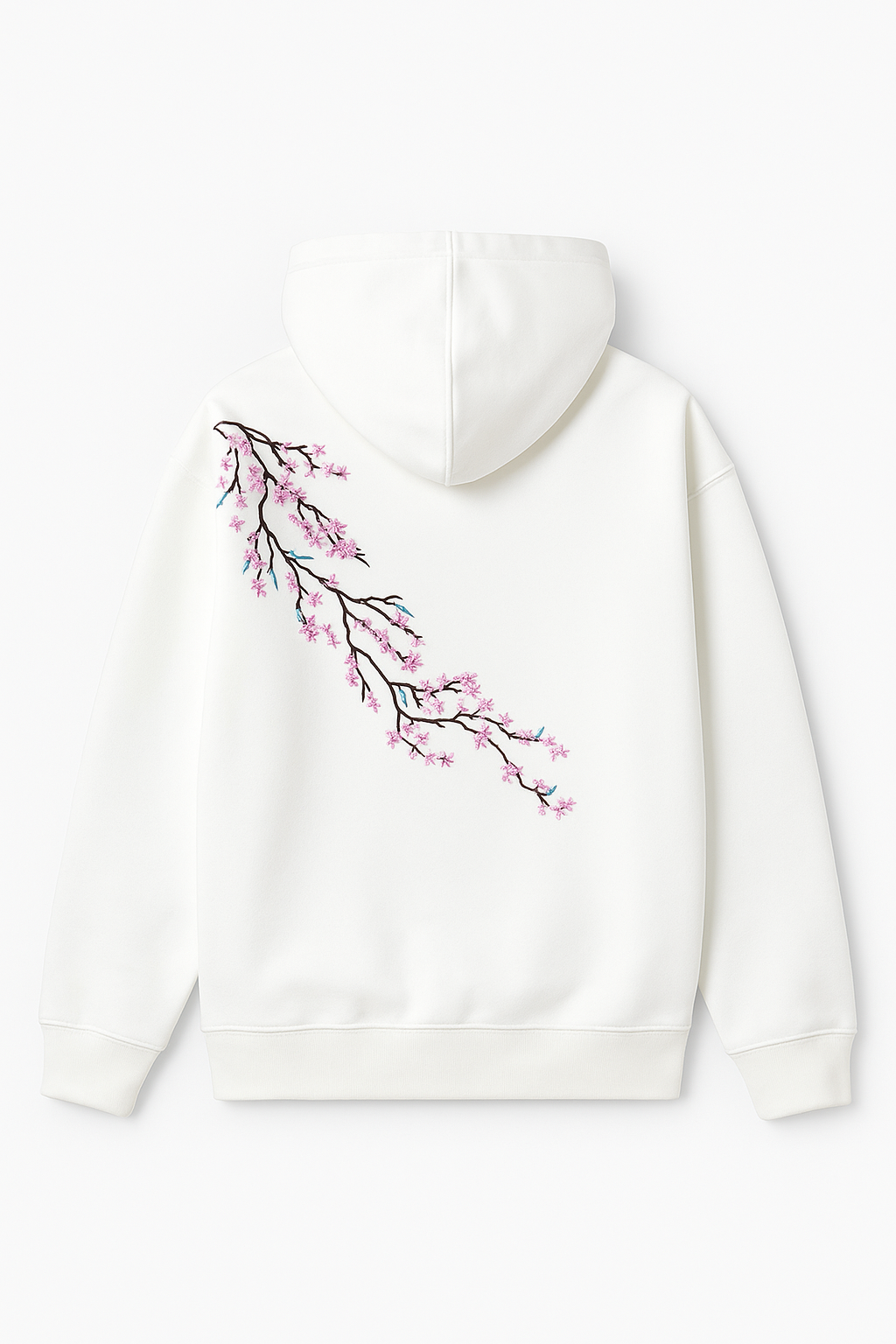 Sakura Embroidered Hoodie.