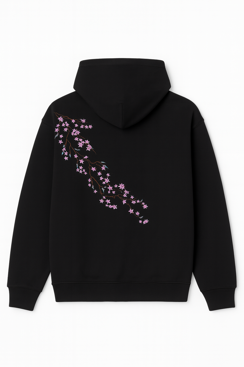 Sakura Embroidered Hoodie.