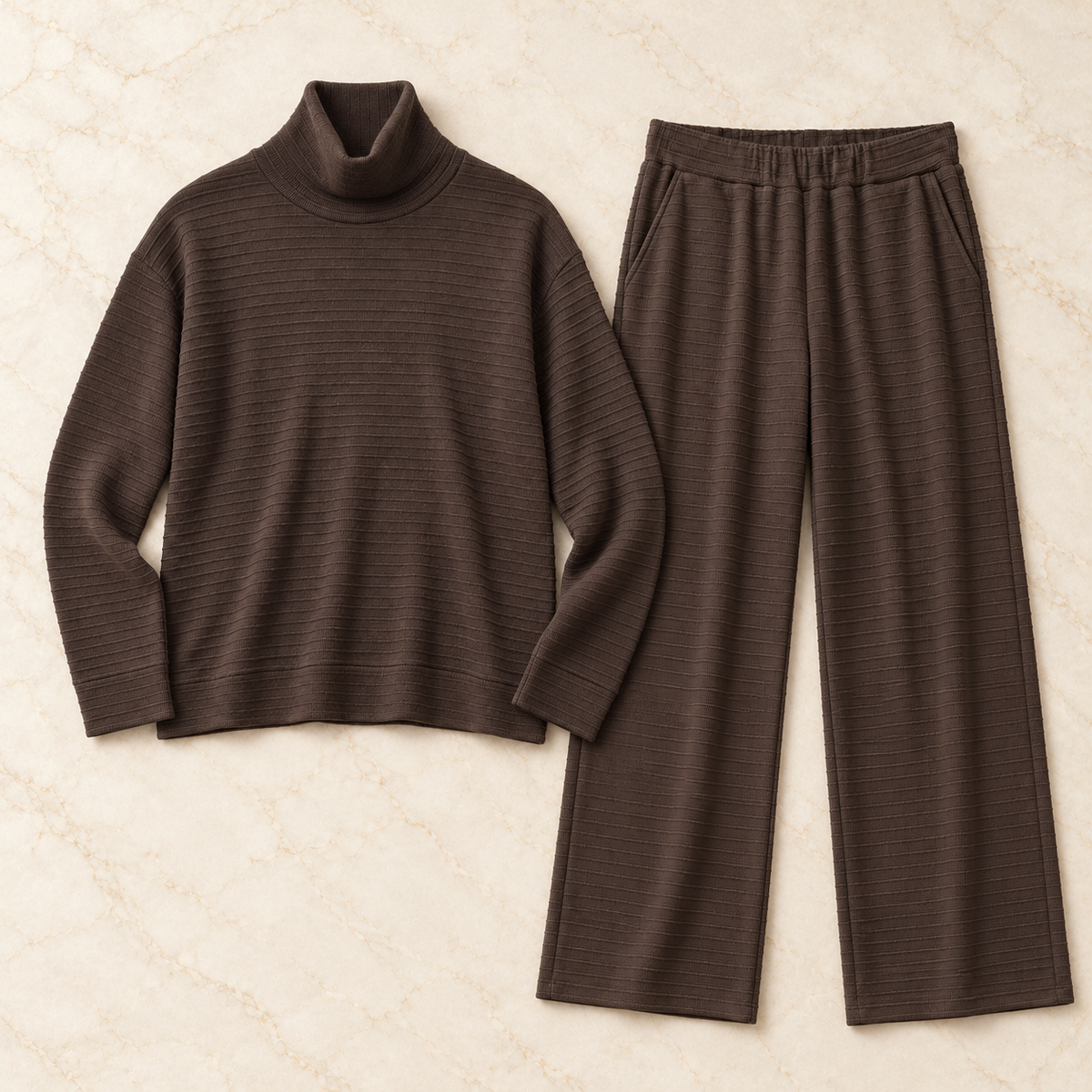 The Ribbed Comfort Set.