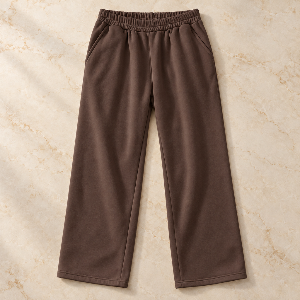 Wide-Leg Sweatpants.