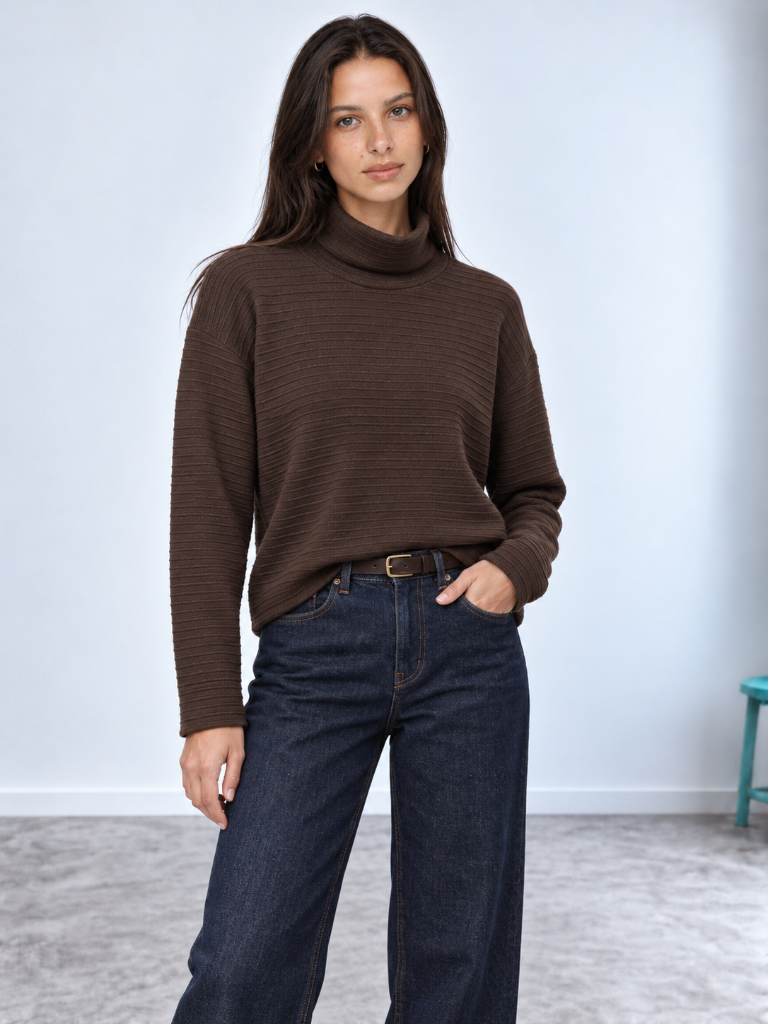 The Ribbed Turtleneck.