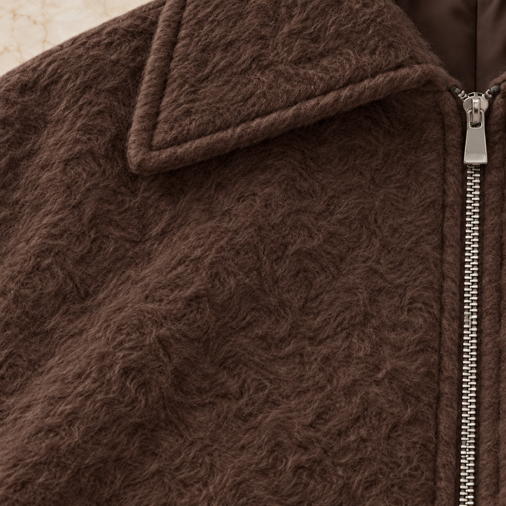 Mohair Zip Jacket.