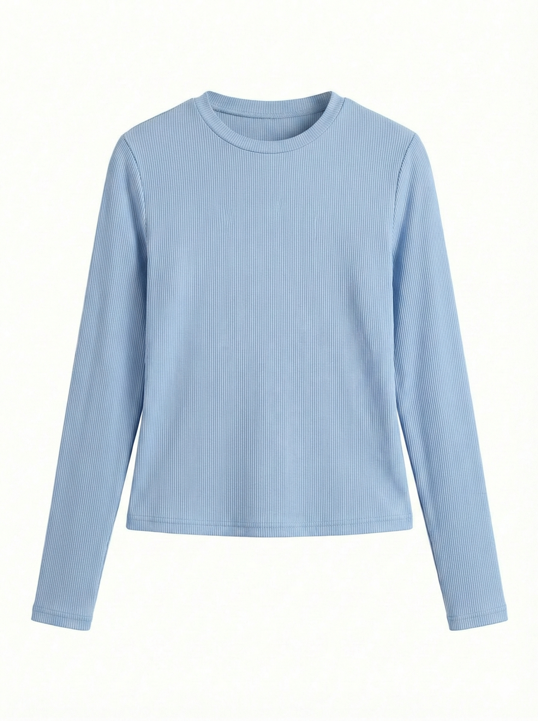 Long Sleeve Ribbed Top.