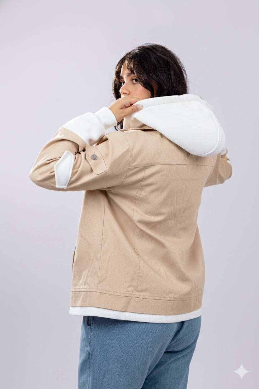 The Dual-Tone Hoodie Jacket.