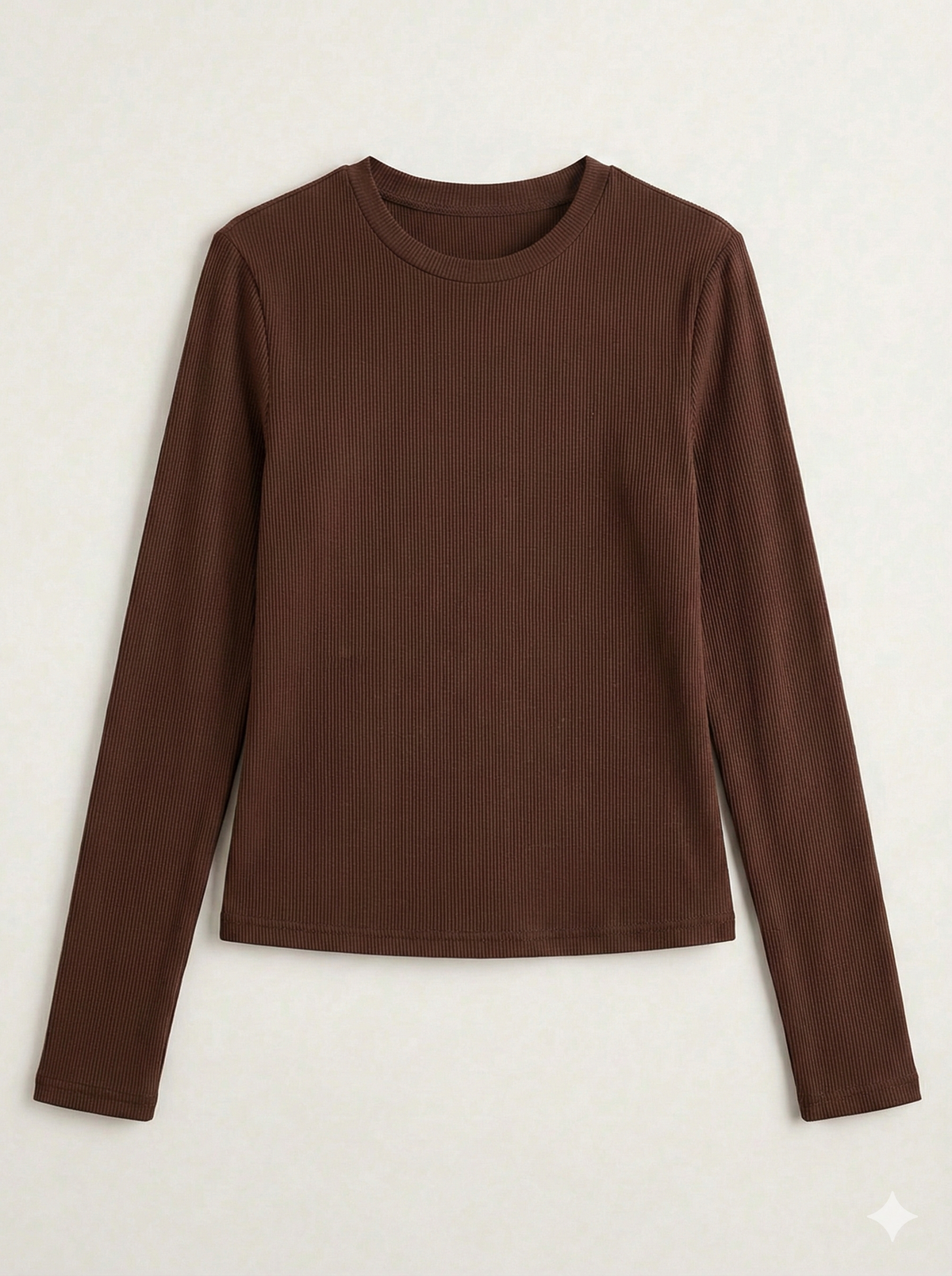 Long Sleeve Ribbed Top.