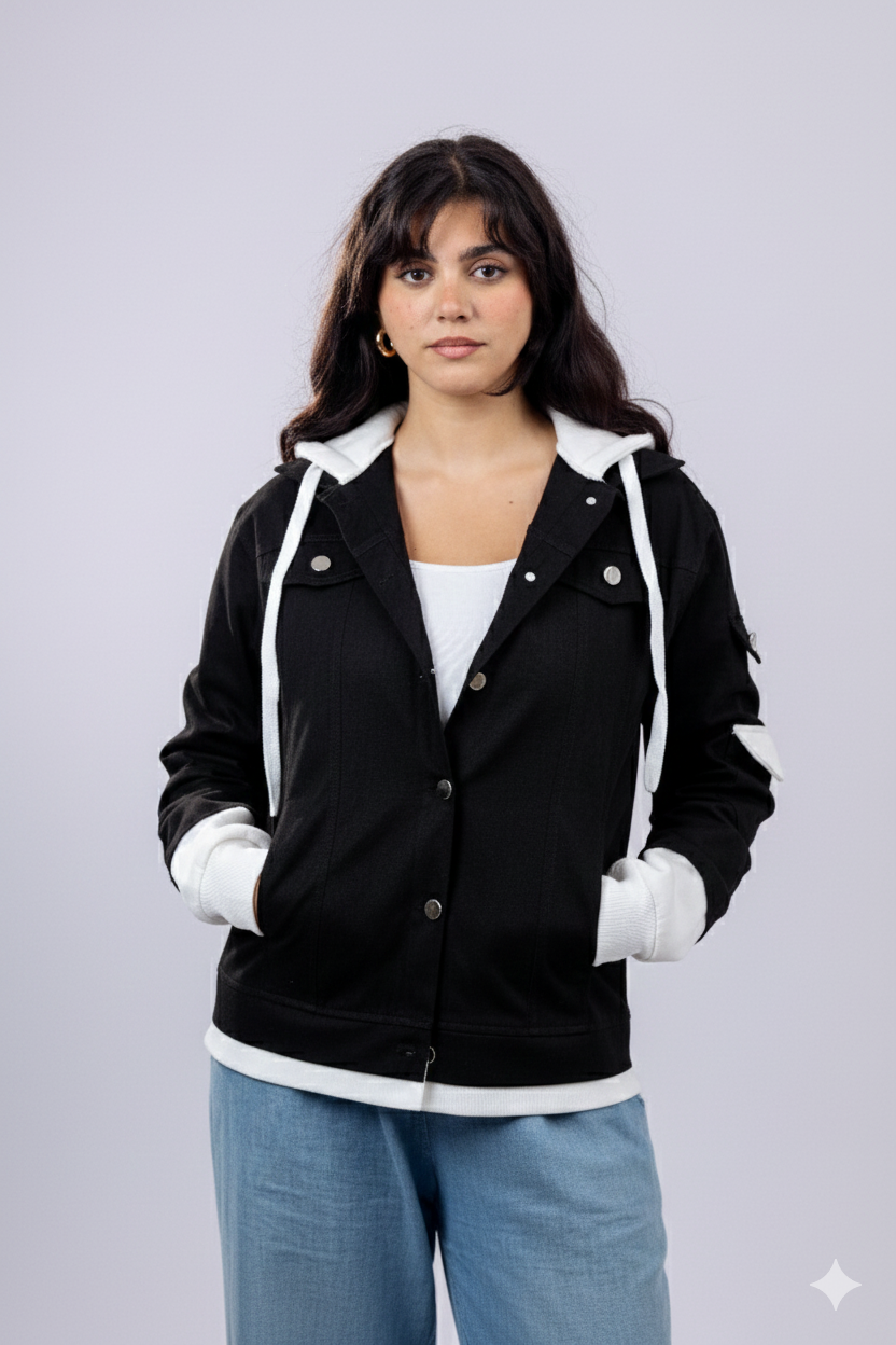 The Dual-Tone Hoodie Jacket.