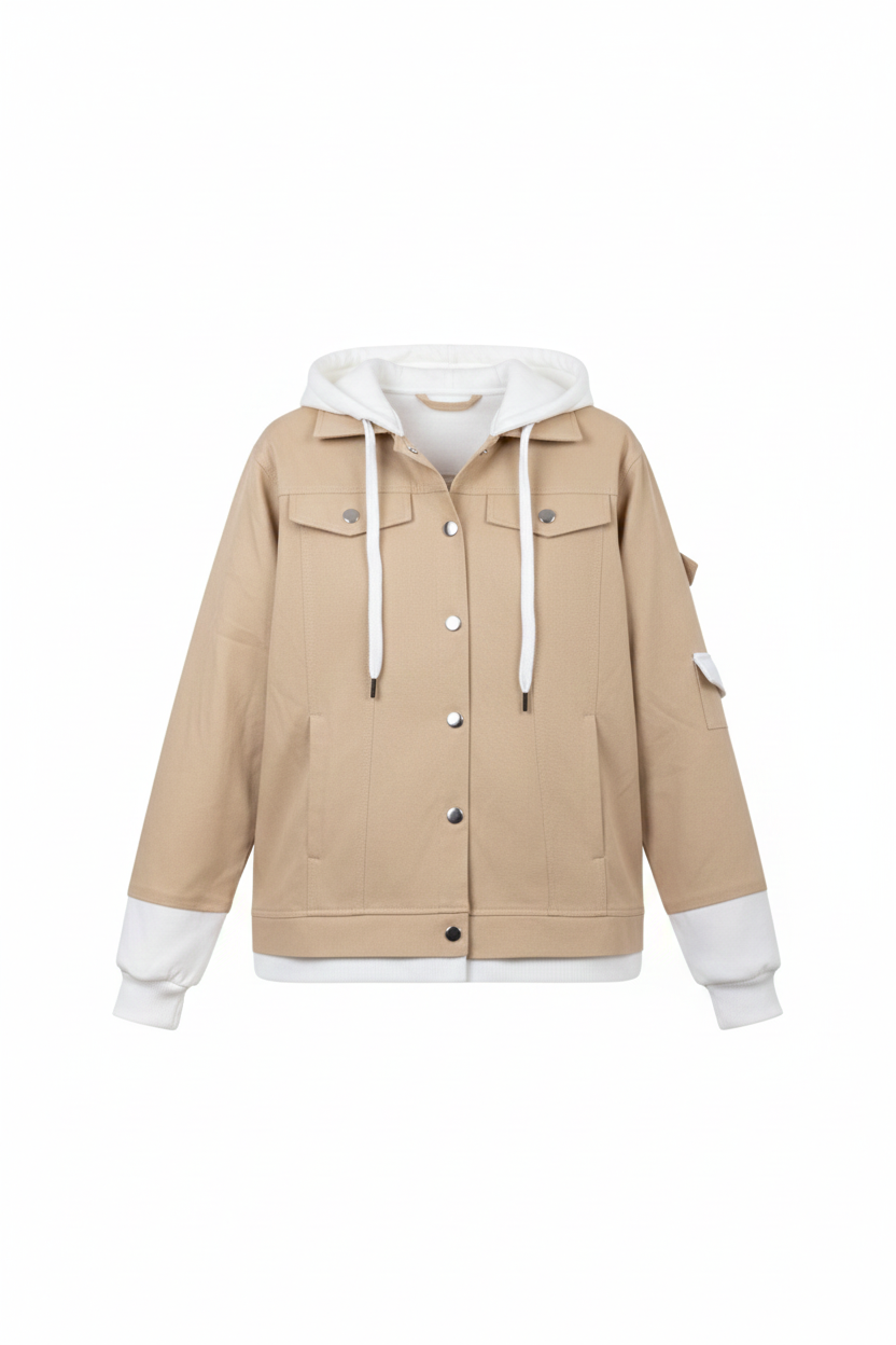 The Dual-Tone Hoodie Jacket.