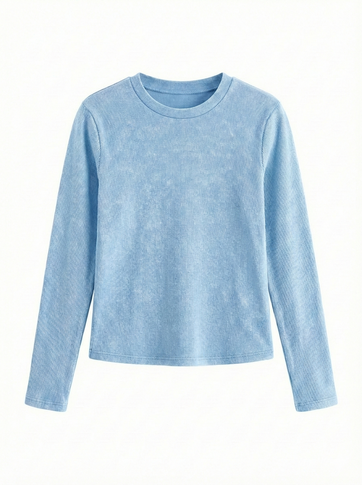 Long Sleeve Ribbed Top.