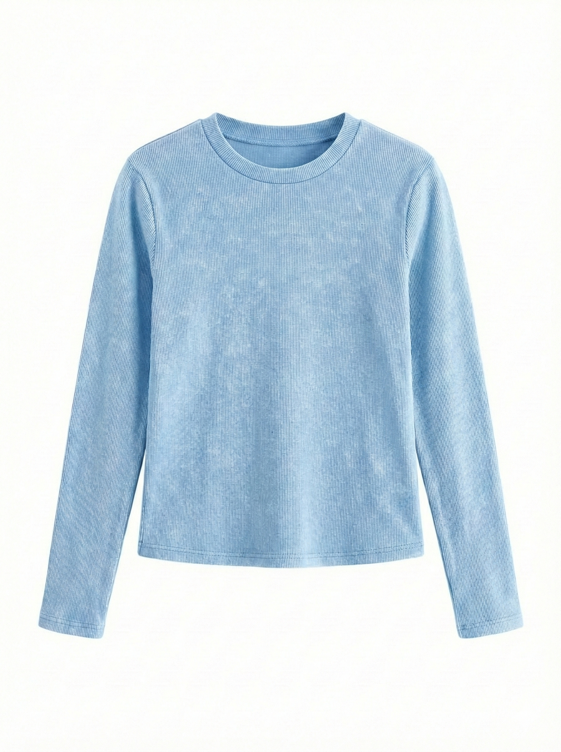 Long Sleeve Ribbed Top.