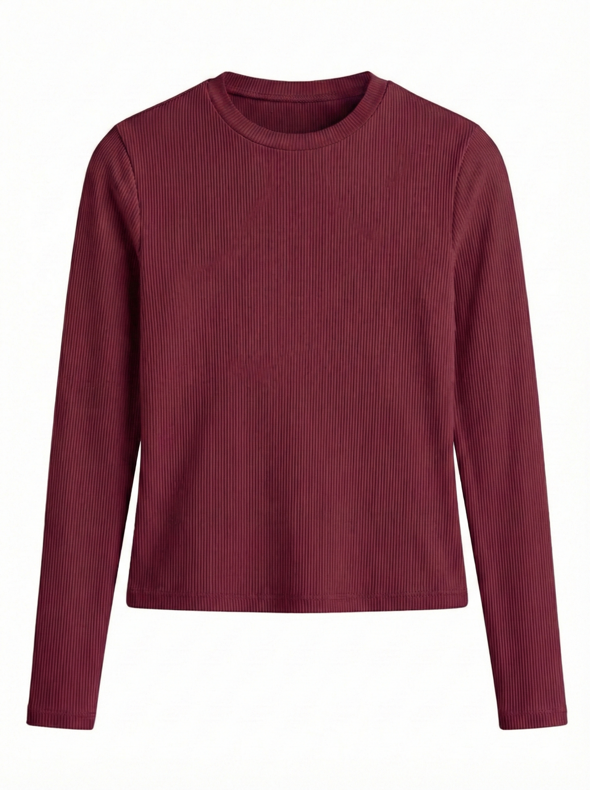 Long Sleeve Ribbed Top.
