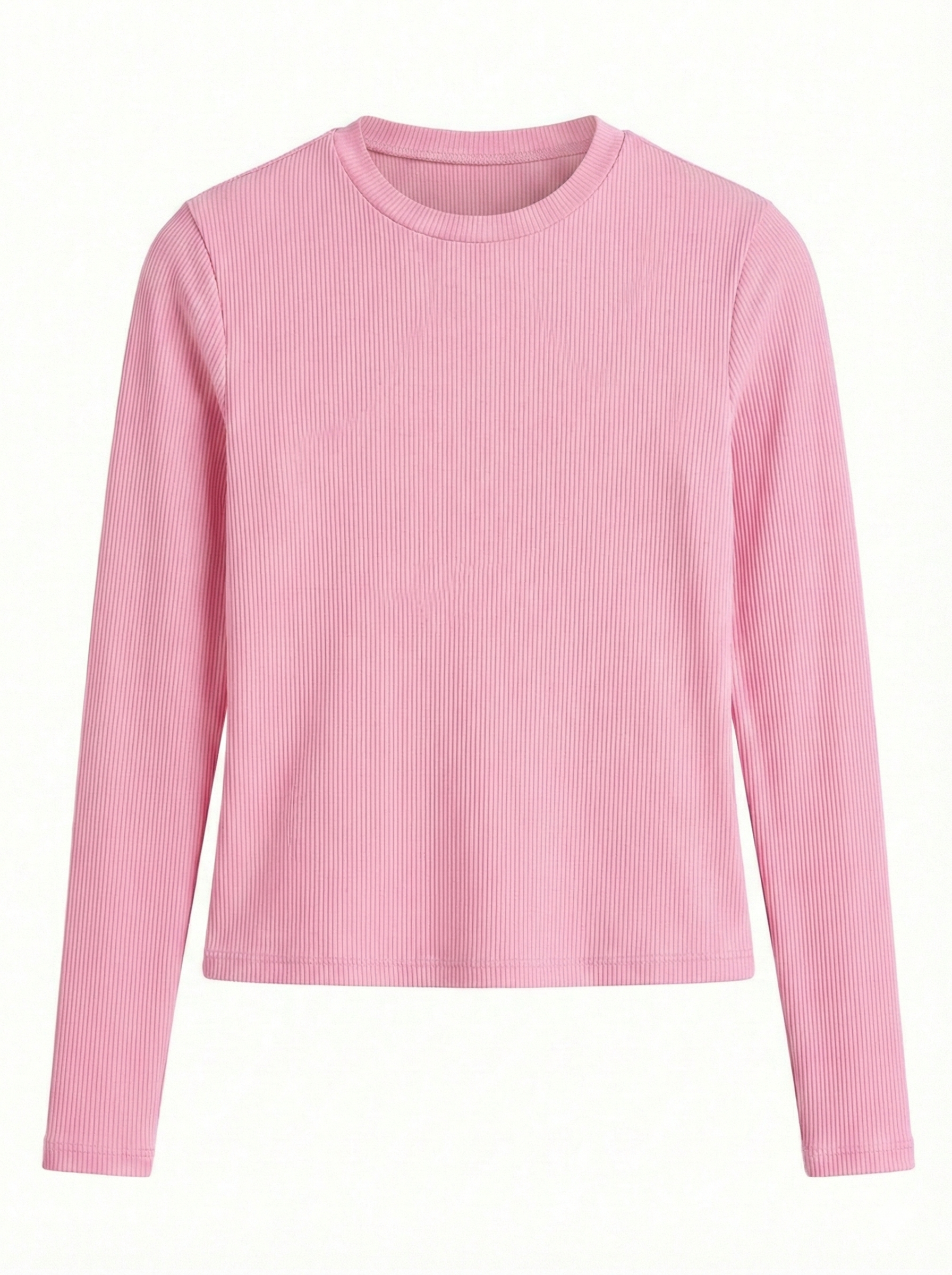 Long Sleeve Ribbed Top.