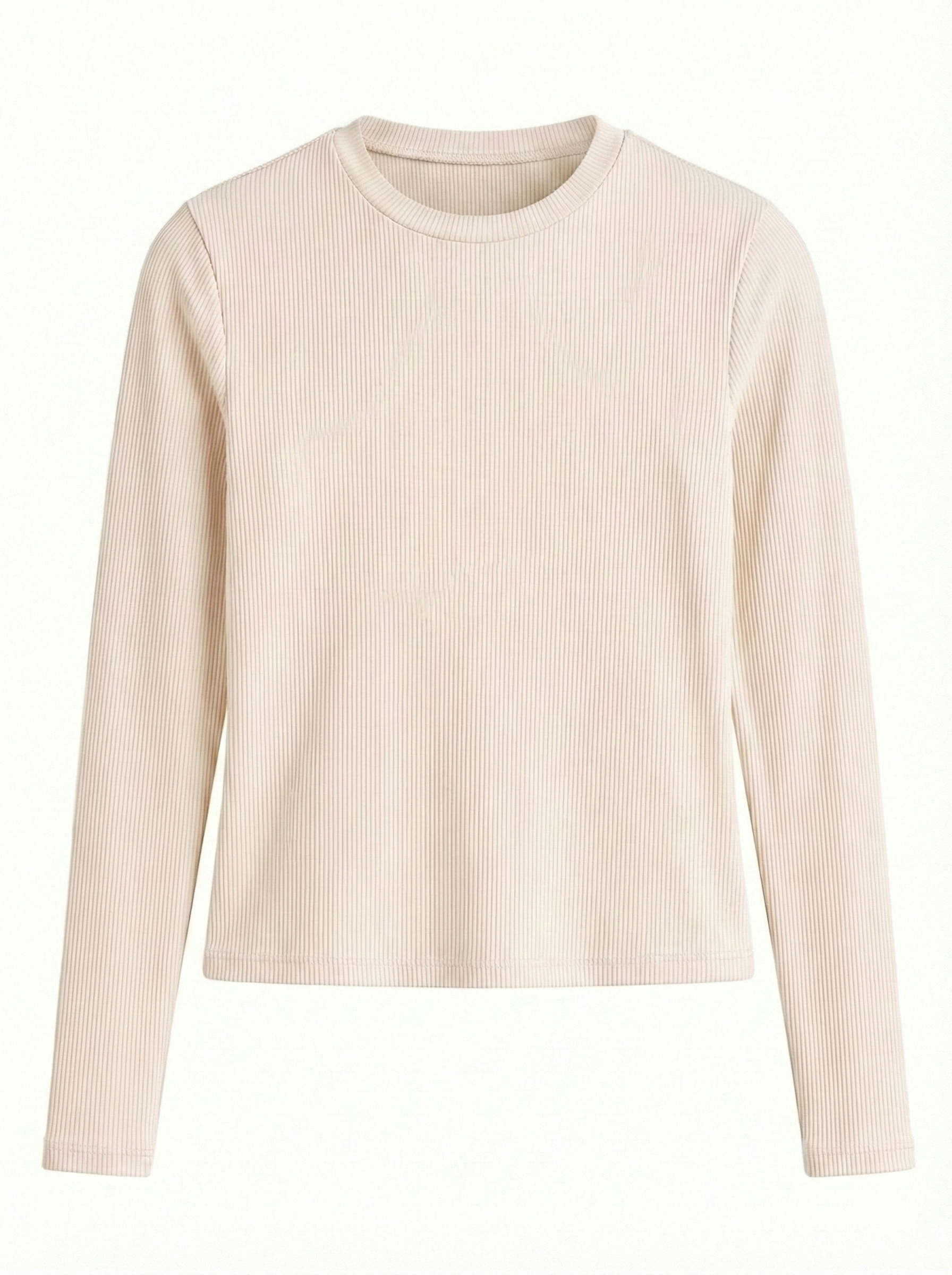 Long Sleeve Ribbed Top.