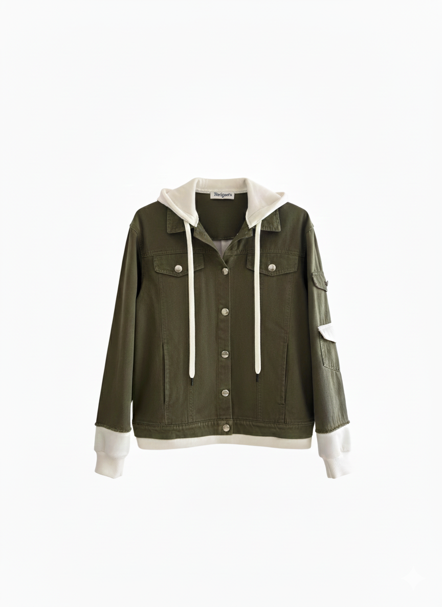 The Dual-Tone Hoodie Jacket.