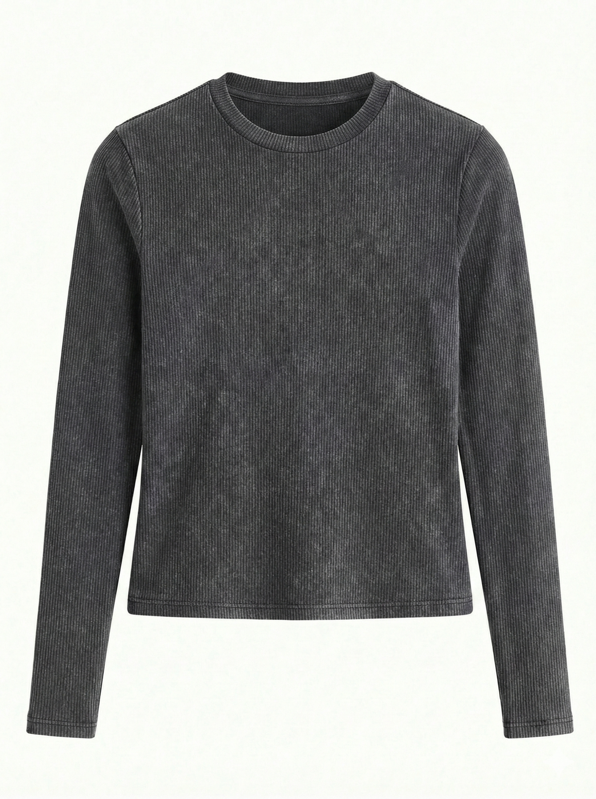Long Sleeve Ribbed Top.