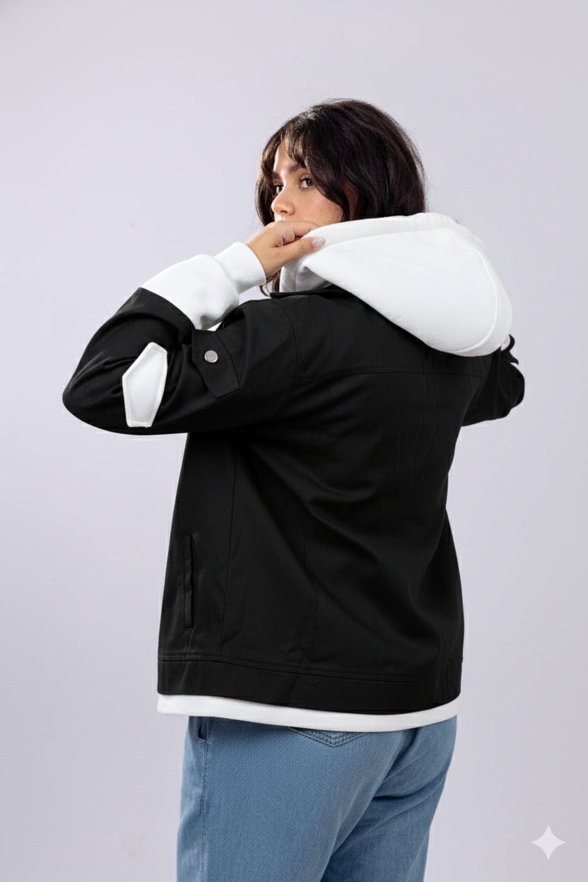 The Dual-Tone Hoodie Jacket.