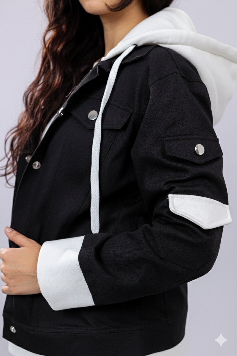 The Dual-Tone Hoodie Jacket.