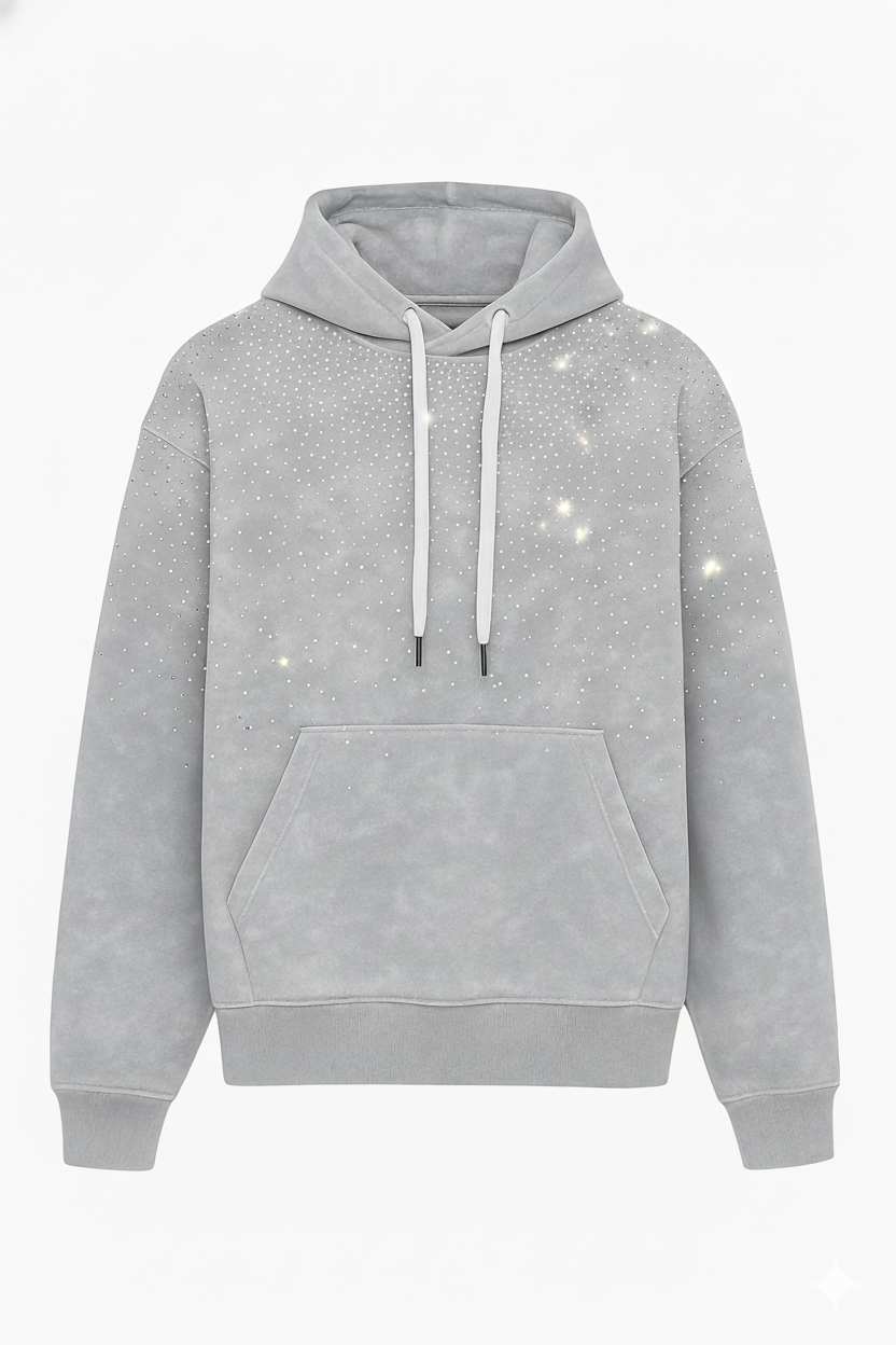 Stonewashed Hoodie with a Twist.
