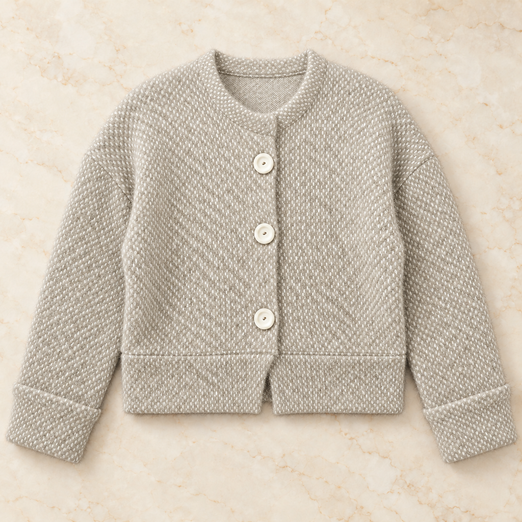 Mohair Triquot Cardigan.
